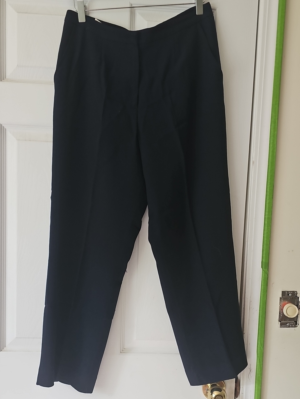 Ralph Lauren Navy Blue Straight-Leg Women's Dress Pants